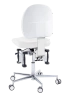 Krzesło zdrowotne Bioswing, beauty, biały, rozmiar 2, podnośnik długi 