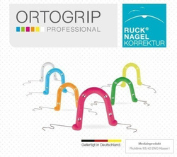 Klamry ortonyksyjne RUCK® NAGELKORREKTUR ORTOGRIP professional, rozmiar 6, 5 sztuk.