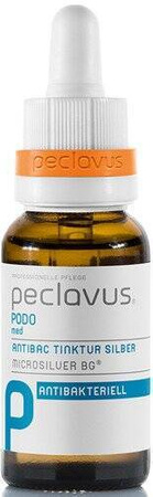 Tynktura z mikrosrebrem peclavus® PODOmed AntiBAC, 20 ml