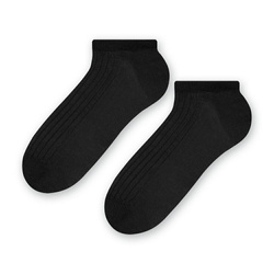 Steven black ankle socks 100% cotton Sanitized non binding seamless