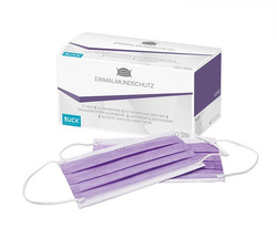 Maseczki higieniczne RUCK®, klasa medyczna 1, fioletowe 50 szt.