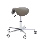 Podologiczny taboret RUCK STOOL saddle, kamienny, długi
