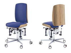 Kompletny zestaw tapicerki do krzesła STOOL Bioswing + zewnętrzne drewnianie sklejki