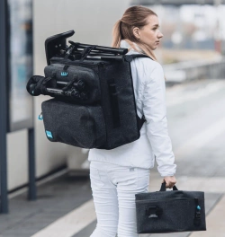 RUCK® torba robocza S z pojemnikami solid Box L na instrumenty, TPU, ciemny granit