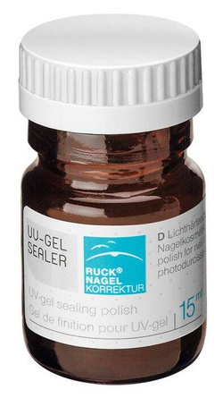 Żel nabłyszczający RUCK® NAGELKORREKTUR UV-Gel Sealer, 15 ml