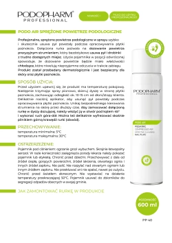 Sprężone powietrze podologiczne PODOPHARM PODO AIR 600 ml