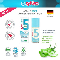 5 dniowy antyperspirant w kulce przeciw nadmiernej potliwości syNeo 5 SOFT, Vegan, 50 ml, 1 szt.