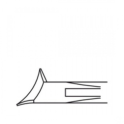 Podologiczne cążki czołowe RUCK®, matowe 14 cm