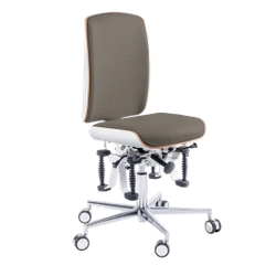 Zdrowotne krzesło RUCK STOOL Bioswing, CPL Biały, mocca