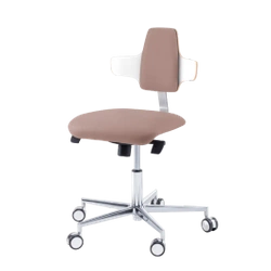 Podologiczne krzesło RUCK STOOL dynamic, napoleon, CPL Biały, taupe 