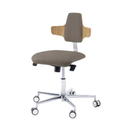 Podologiczne krzesło RUCK STOOL dynamic, napoleon, CPL Dąb, mocca