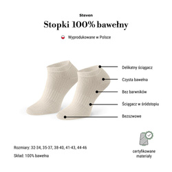Steven stopki 100% bawełna OEKO-TEX bezszwowe