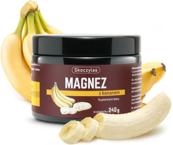 Magnez z bananem, 240 g (na mięśnie, kości, nerwy)