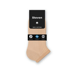 Steven beige ankle socks 100% cotton Sanitized non binding seamless