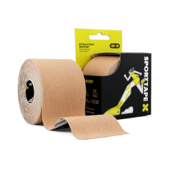 SPORTTAPE Extra Sticky Kinesiology Tape 5 cm x 5 m beżowy