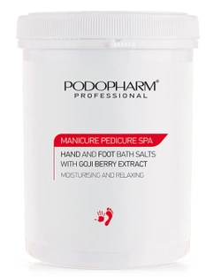 PODOPHARM hand and foot bath salts with goji berry extract, 1400 g 