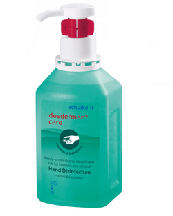 Płyn do dezynfekcji dłoni Schulke desderman® care, 500 ml z pompką