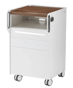 Podologiczna szafka RUCK® ROOM move S z światłem LED, CPL orzech
