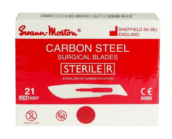 Scalpel Blades Swann Morton, Size 21, 100 pieces