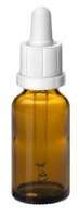 Brązowa butelka z pipetą, 20 ml