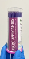 Aplikatory Microbrush – precyzyjne mikroszczoteczki, kolor fioletowy, 100 szt.