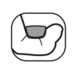 Podologiczne cążki RUCK® do wrastających paznokci, matowe, 10 cm