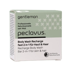 peclavus® gentleman Odżywiająca kostka myjąca 2 w 1 do ciała i włosów 80 g