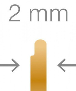 Złota klamra ortonyksyjna RUCK® GOLDSTADT PROFESSIONAL, połówka, gr 0,15mm, rozm 12, 1szt.