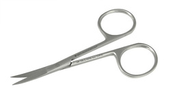 Scissors - point stainless, curved nr 3