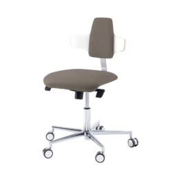 Podologiczne krzesło RUCK STOOL dynamic, napoleon, CPL Biały, mocca 