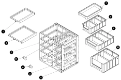 RUCK solid Trolly podologiczny system transportowy