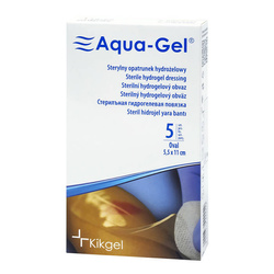 Sterylny opatrunek hydrożelowy Aqua-Gel 5 cm x 11 cm owal