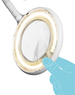 Lampa z lupą RUCK® PODOLOG CIRCLE S mobil, White Edition