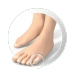 Obrączki żelowe na mały palec stopy RUCK® smartgel, 4 szt.