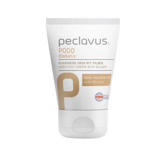 peclavus PODOdiabetic krem do stóp z mocznikiem i mikrosrebrem, 30 ml