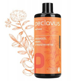 Olejek do masażu ciała peclavus® wellness argan i mirt cytrynowy, 500 ml