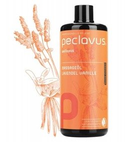 Olejek do masażu ciała peclavus® wellness lawenda i wanilia, 500 ml