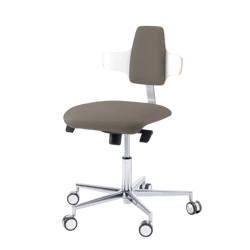 Podologiczne krzesło RUCK STOOL dynamic, napoleon, CPL Biały, mocca 