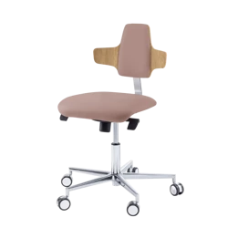 Podologiczne krzesło RUCK STOOL dynamic, napoleon, CPL Dąb, taupe 