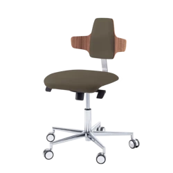 Podologiczne krzesło RUCK STOOL dynamic, napoleon, CPL Orzech, espresso 