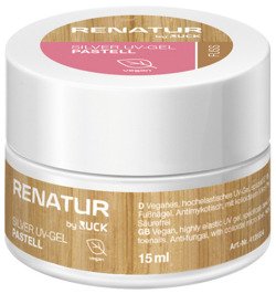 Żel wegański do pedicure RENATUR by RUCK® Silver UV-Gel, VEGAN, pastell 15ml