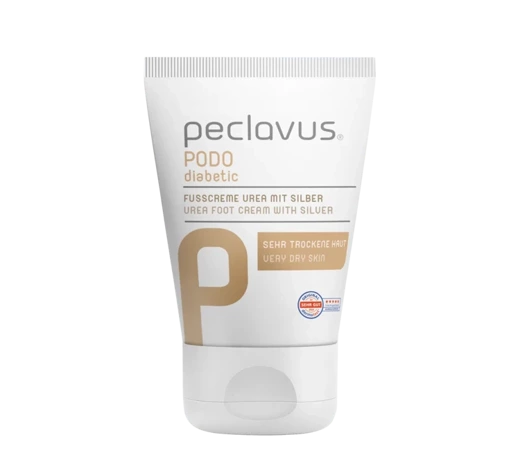 peclavus PODOdiabetic krem do stóp z mocznikiem i mikrosrebrem, 30 ml